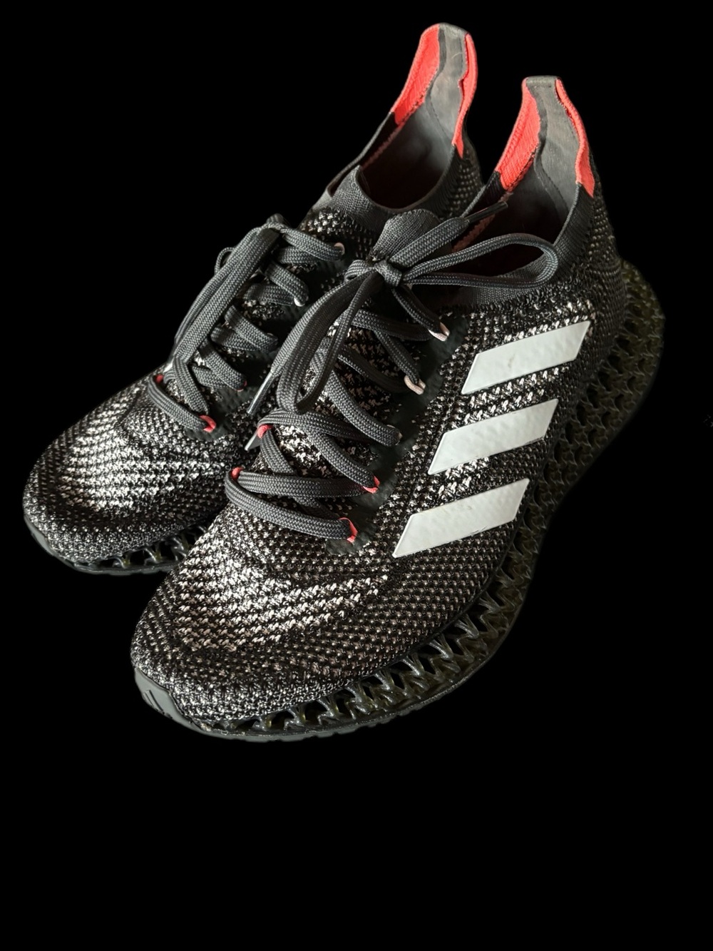 adidas Black Running Sneakers Mens 9/Womens 10.5